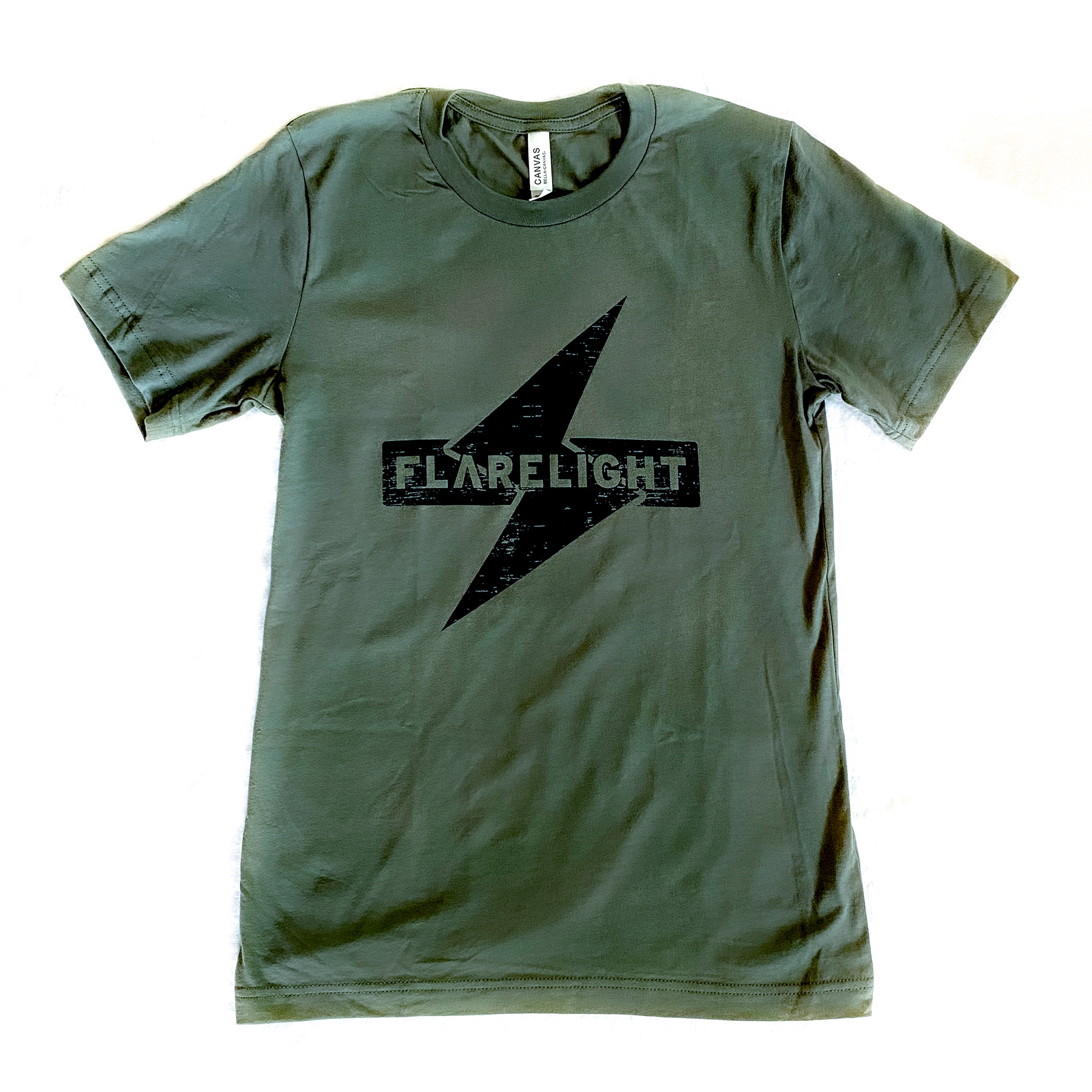 Flarelight logo shirt in military green